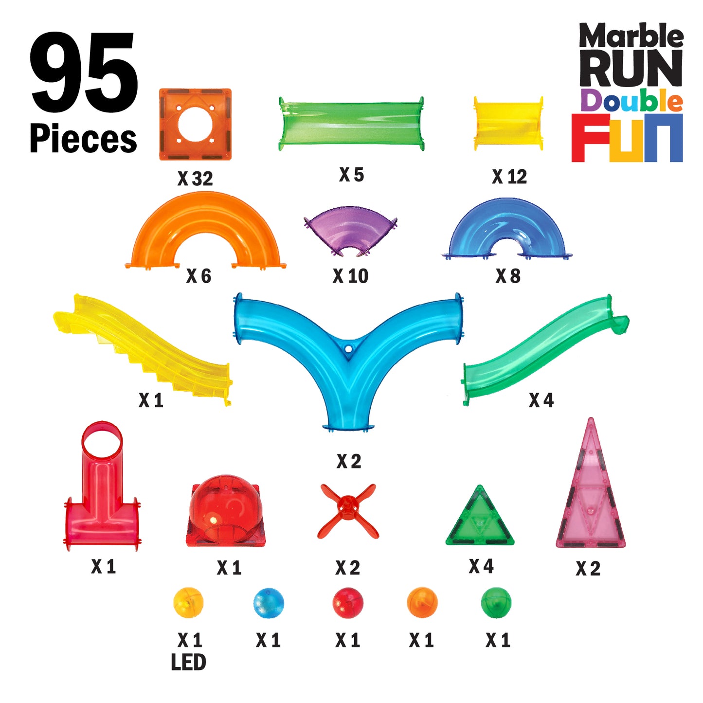 Marble Run Double Fun 95 pieces