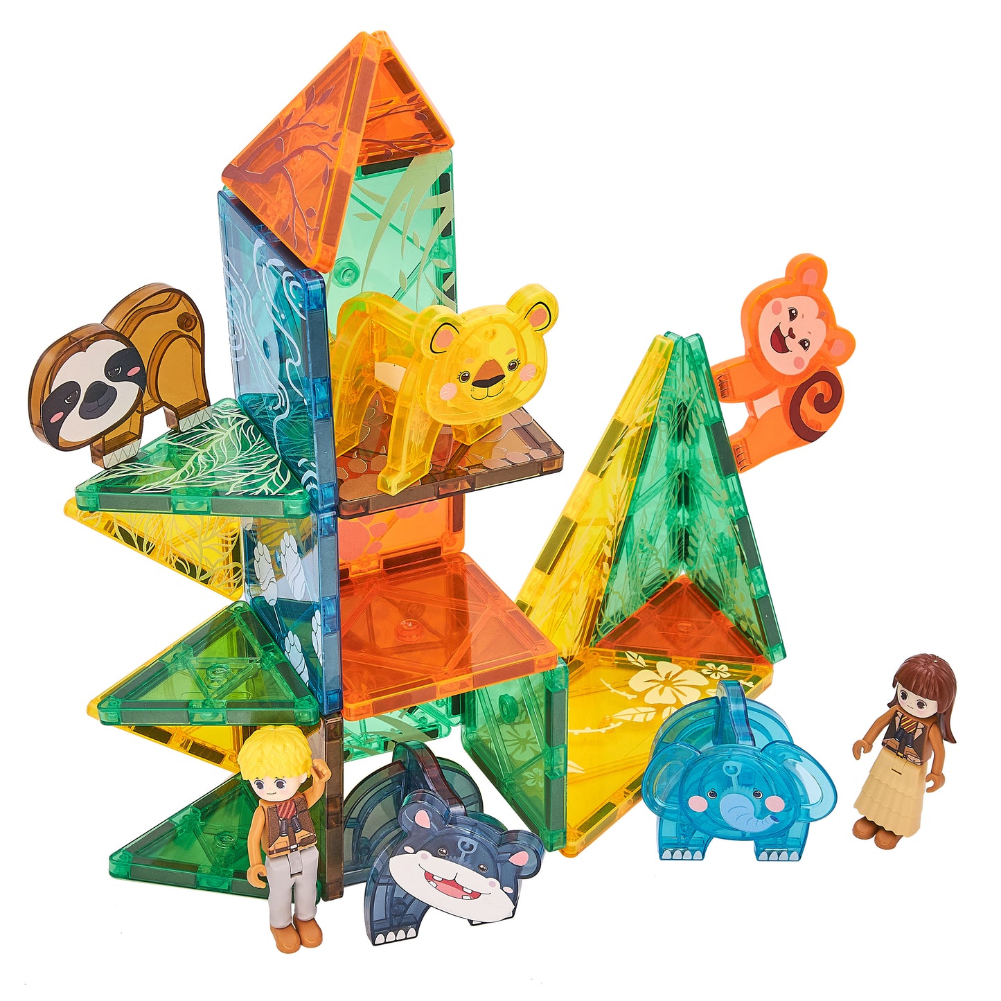 Magnetic Tiles Jungle Animals 56 pieces