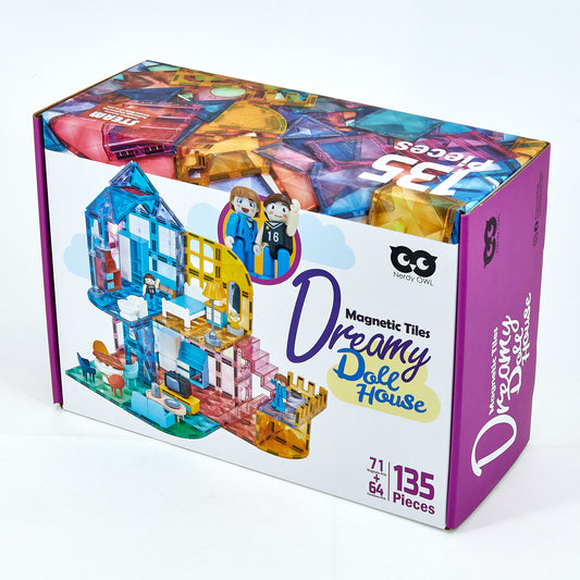 Magnetic Tiles Dreamy Dollhouse 130 pieces ตัวต่อแม่เหล็กบ้านตุ๊กตาชวนฝัน 135 ชิ้น