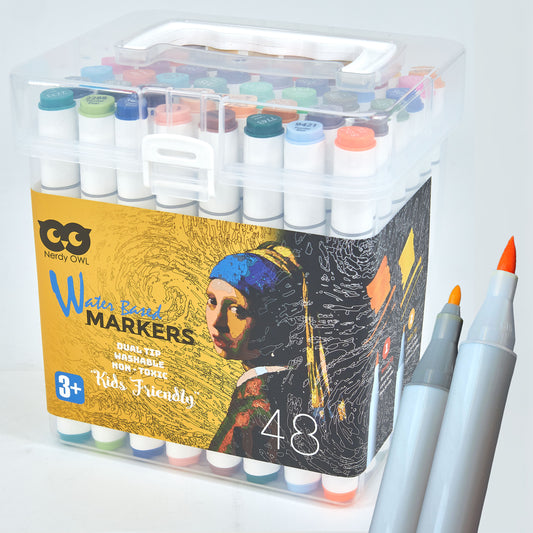 Dual-Tip Water-based Markers 48 colors