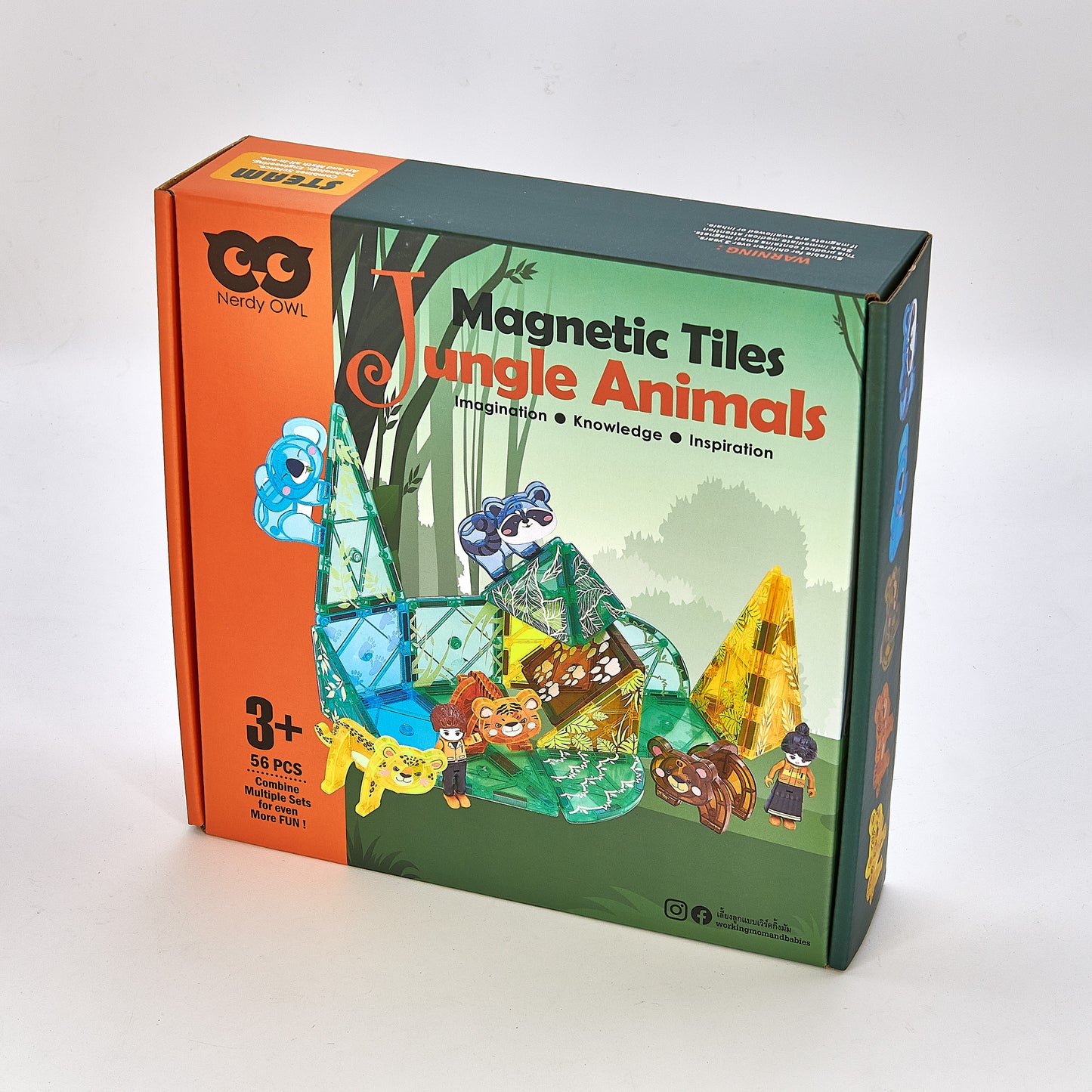 Magnetic Tiles Jungle Animals 56 pieces