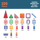 Magnet Tiles Dazzling Diamond 106 Pieces