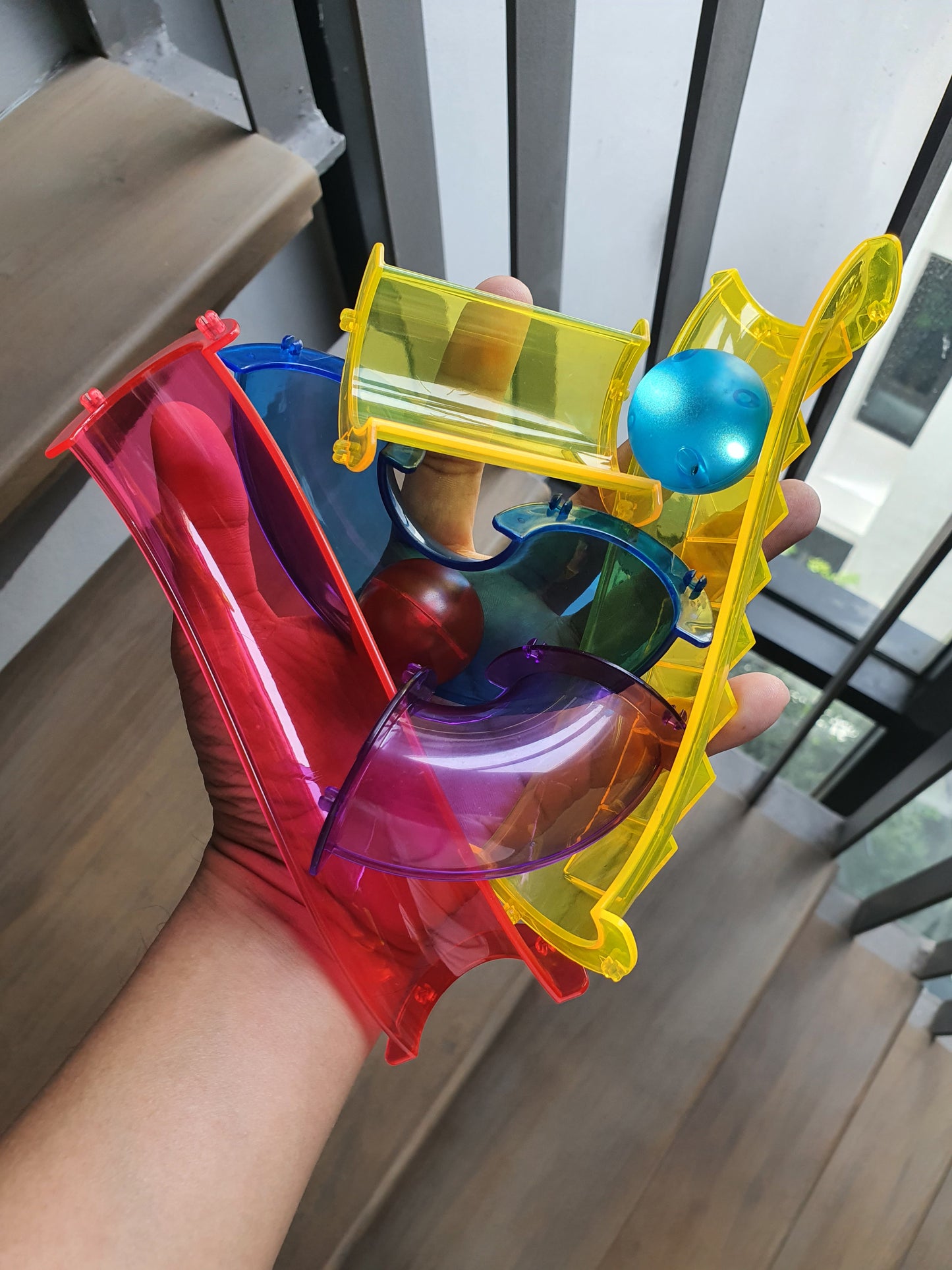 Marble Runs Vibrant Rainbow 96 pieces