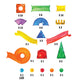 Marble Runs Vibrant Rainbow 96 pieces