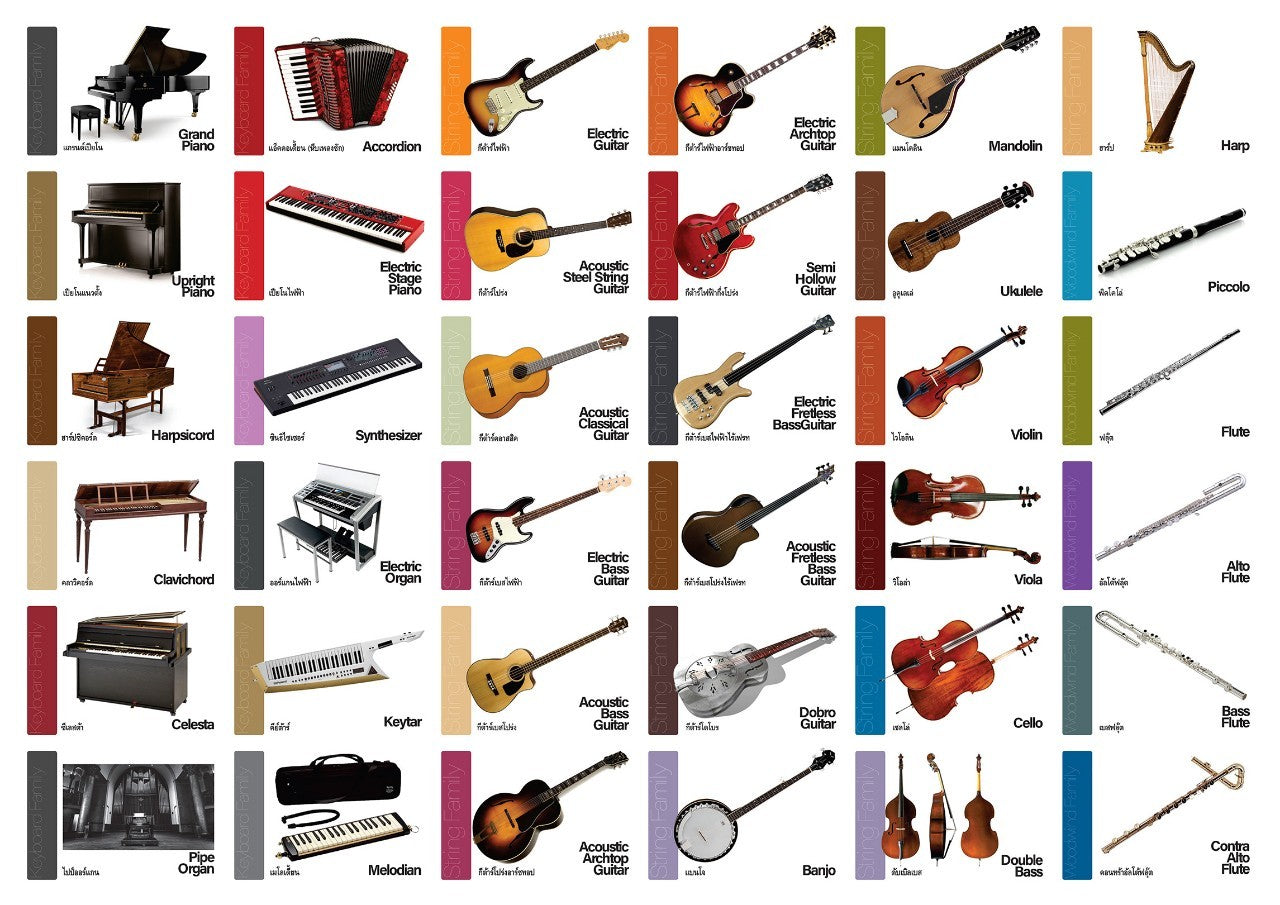Flash Cards: Musical Instruments – Nerdy Owl