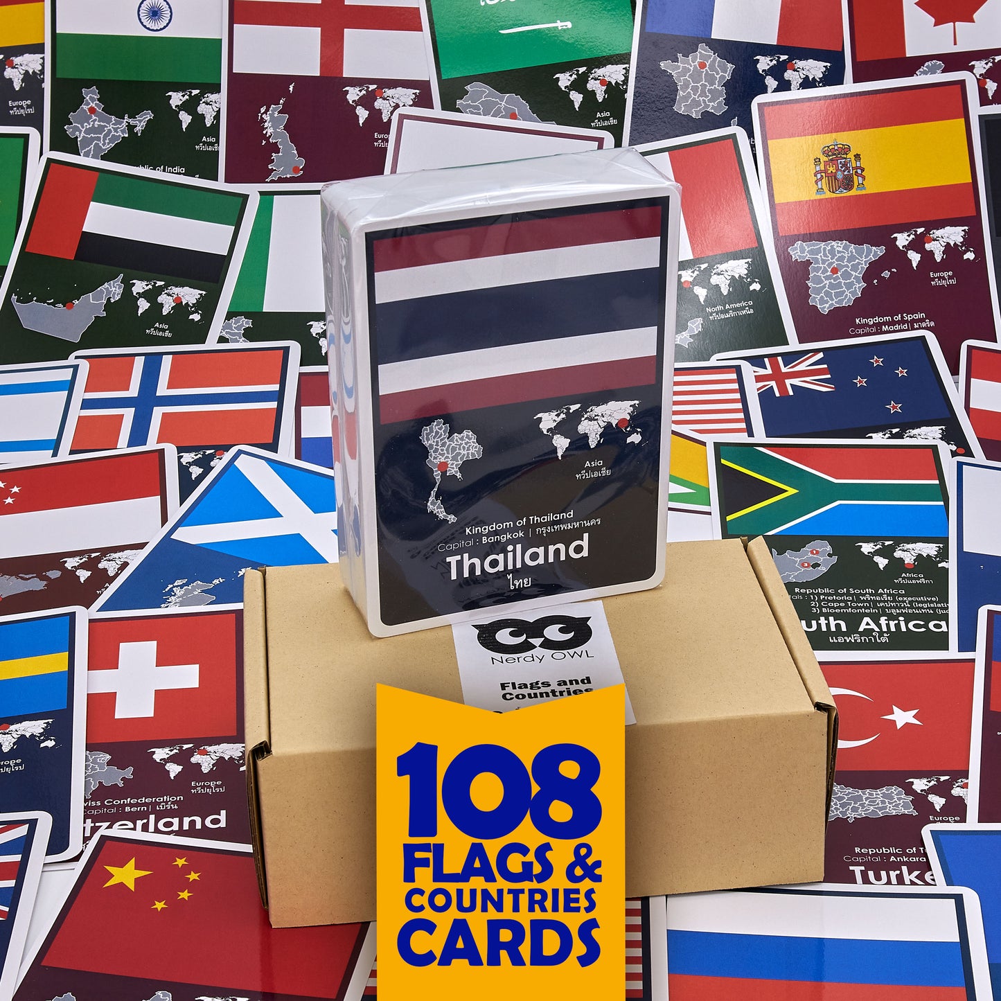 Flash Cards:  Flags and Countries