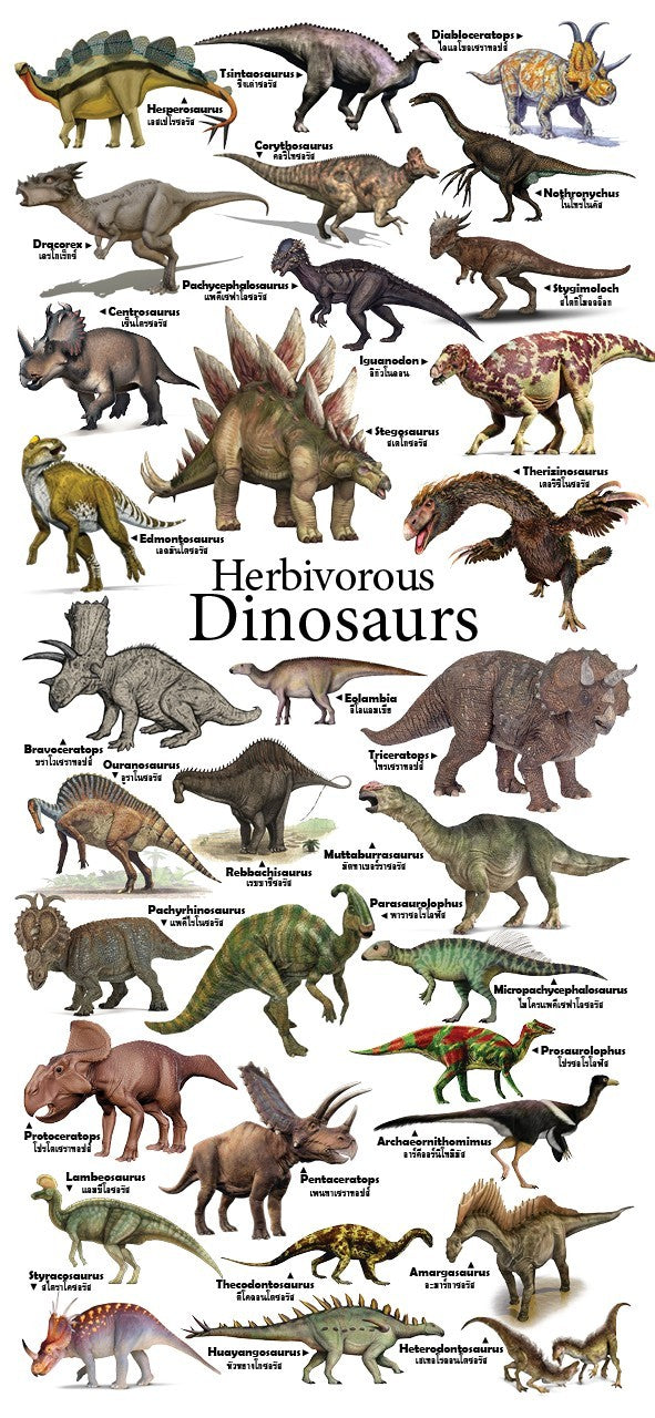 4-page Posters: World of Dinosaurs